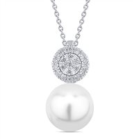 Collana Bliss Donna in Oro bianco Perla 20111620